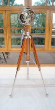Nautical Floor lamp Hollywood Spotlight Classic Theater Tripod Stainless Steel picture