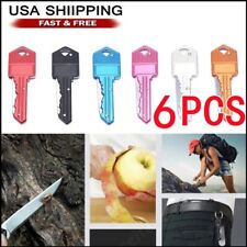 Pocket Knife Key Portable Survival Mini Key Chain Knife Camping Keychain 6PCS picture