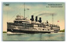 Postcard Steamer Greater Detroit, D&C Navigation Company 1945 Y55 picture