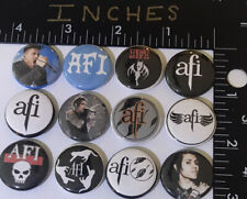 AFI 12 Pin Set Punk rock Hardcore Pins Button 1 Inch Cat Dave’s Havok A F I Fire picture