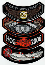 HOG 2008, 2007, 2006 & 2005  4 patch membership set HARLEY OWNERS GROUP HD MC picture
