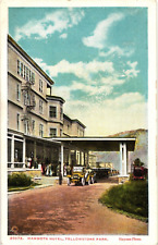 Haynes MAMMOTH HOTEL Yellowstone Park Tourists Autos Wyoming Vintage Postcard picture