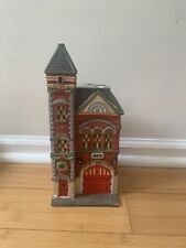 department 56 christmas in the city buildings red Brick Fire Station Unboxed picture
