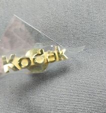 Kodak Cameras Spellout New Gold-Toned Lapel Hat Jacket Pin picture