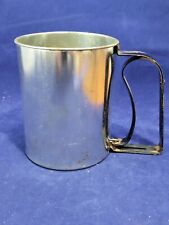 Androck Vintage Flour Sifter Atomic Red Orange 3 Cup Americana Mid Century  picture