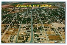 1969 Aerial View Of Tucumcari New Mexico NM Posted The Trading Center Postcard picture