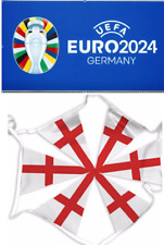 10 20 50 100 Metre's England Euro 2024 Triangle Flag Party Football Bunting picture