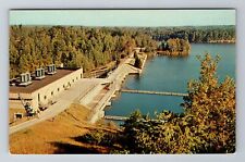 Wellston MI-Michigan, View from above Tippy Dam, Antique Vintage Postcard picture
