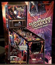 AUTOGRAPHED STERN GUARDIANS OF THE GALAXY PREMIUM PINBALL FLYER picture