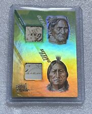 2021 PIECES OF THE PAST GERONIMO & SITTING BULL AUTHENTIC RELIC picture