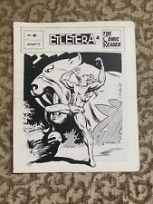 Etcetera And The Comic Reader 82 January 1972 comic fanzine picture