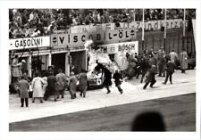 Germany NURBURGRING AUTO RACE 1960 Scarlatti~Ferrari Pit Fire REPRO 4X6 Postcard picture