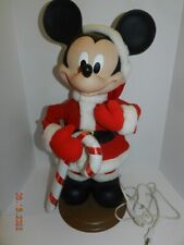 VTG Santa's Best Mickey Mouse Animated Motionette Candy Cane Mickey Unlimited picture