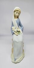 LLADRO Sitting Woman w/Calla Lilies #4972 Glossy Porcelain Figurine ~ Retired picture