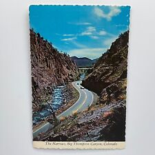 VTG Postcard Colorado Mountain Narrows Big Thompson Canyon Souvenir Sky Scenery picture