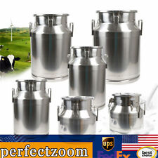 12-60L Milk Can Wine Pail Bucket Oil Milk Tote Jug with Seal Lid Stainless Steel picture