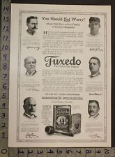 1914 TUXEDO TOBACCO BASEBALL SPORT POLITICS MILITARY WALTER JOHNSON AD 27446 picture