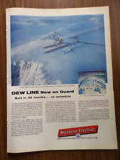 1957 Bell Western Electric Telephone Ad Artic Dew Line 1957 Johnson Boat Motor A picture