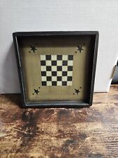 Vintage Wooden Frame Checkerboard Patterened Home Decor picture