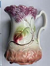 Antique French ONNAING Pitcher Art Nouveau - LILAC / Lilas- Number 736 - White picture