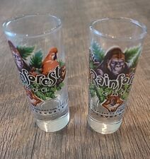 Vintage Rainforest Cafe 4” Tall Double Shot Glass Mall Of America VTG picture