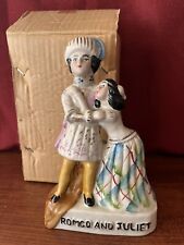 Vintage Ceramic Reproduction Staffordshire Romeo and Juliet Figurines picture