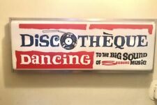 Vintage Seeburg Jukebox Lighted Sign DISCOTHEQUE Bar Disco ￼60s MCM Dancing picture