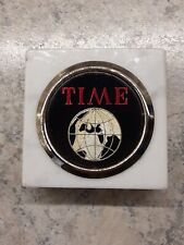 Vintage TIME Magazine Marble Base Paperweight 2