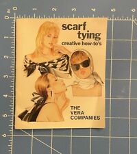 Scarf Tying How to Tie Knot Shoulder Head Wrap Shawl VGT Booklet Vera Companies picture