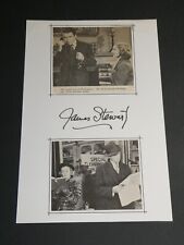 James Stewart, Signature Felt Autograph on Cardboard with 2 Illustrations picture