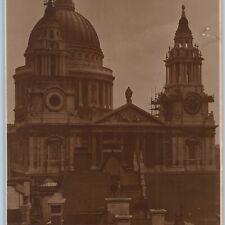 c1910s London, England St Pauls JUDGES' RPPC Cathedral Repair Church Photo A193 picture