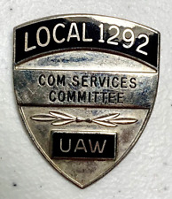 Vintage Local 1292 Com. Services Committee UAW Pin / Badge picture