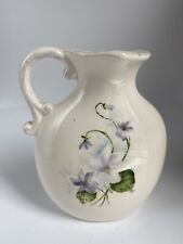 Vintage Hand Painted Floral Bud Vase Signed by Phyllis Nelson, 1972, 4.5” Tall picture
