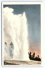 Postcard Grand Geyser Upper Basin Yellowstone Park Wyoming WY Haynes picture