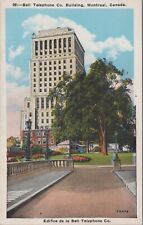 MR ALE Montreal Canada Bell Telephone Co Building c1920s Postcard UNP B3591D1 picture
