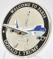 Welcome To Paris France President Donald Trump Visit Trip Challenge Coin picture