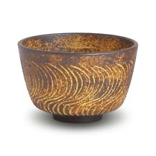 Kyoto Kiyomizu-ware Matcha Bowl - Nejiri-Sogimon Twist Pattern, Earthenware, ... picture