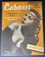 #M1046 Cabaret February 1956 Pinup Vintage Cheesecake Combine Shipping picture