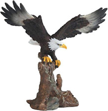 Bald Eagle on Brown Branch Figurine, 6.75