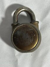 Vintage 101 Lock Company Padlock Round Vintage Antique Padlock NO Key USA Made picture