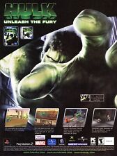 Incredible Hulk Unleash the Fury PS2 Xbox GameCube PC Promo Ad Art Print Poster picture