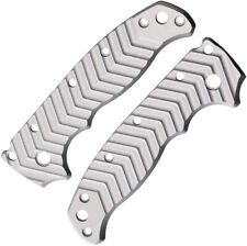 August Engineering Demko AD20.5 Aluminum Chevron Knife Handle Scales 1202SLR picture