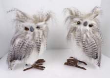 Real Life like Faux Fur Feathers Owl 12