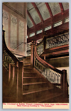 Postcard Main Stairway of Great Ship Seeandbee C. & B. Line Steamer picture