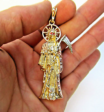 Dije de La Santa Muerte de Oro Chapado / Holy Death Pendant Gold Plated 2.80