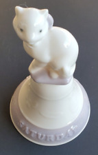 Lladro Saturday Cat Bell Figurine Vintage Porcelain Spain 1993 DAISA 5