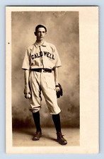 RPPC 1907. PITCHER FOR CALDWELL, OHIO BASEBALL TEAM. POSTCARD 1A36 picture