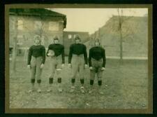 S15, 516-05, 1920s, Mtd. Photo, 4 HS Football Players in Uniform, Clearfield, IA picture