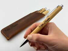 Personalized Bamboo Wood Ballpoint Pen Executive Custom Engraved Graduation Gift picture