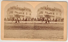 CENTENNIAL HOUSE - LARGE GROUP  (HIKERS ?) POSING - BETHLEHEM - WHITE MOUNTAINS picture